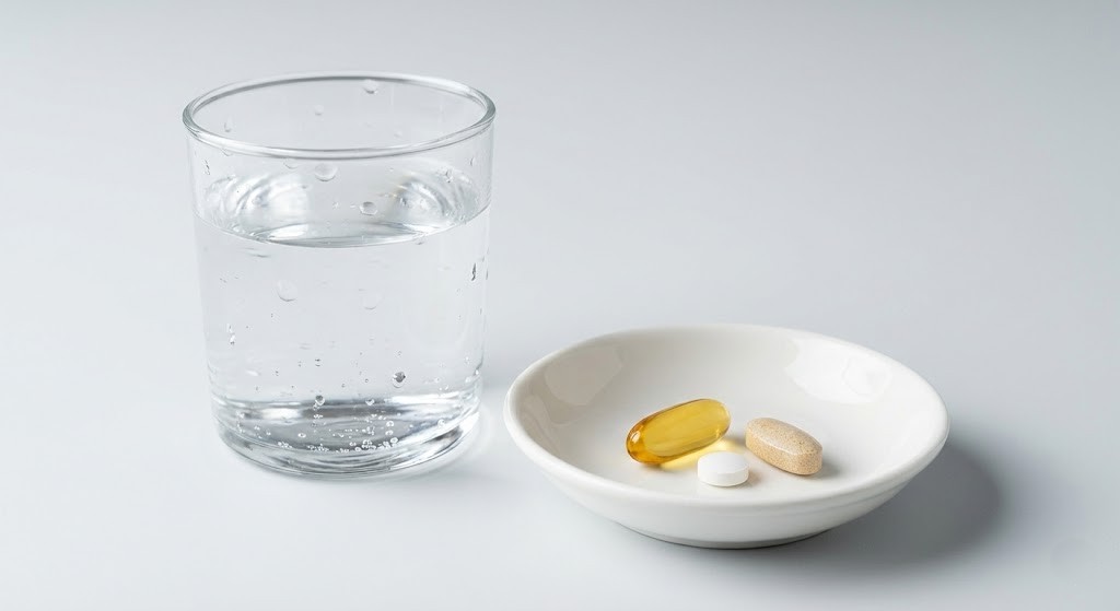 Daily supplements for hair growth including fish oil and biotin