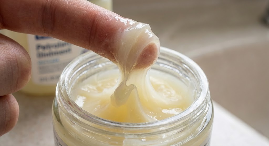 Thick healing ointment for sealing in moisture overnight